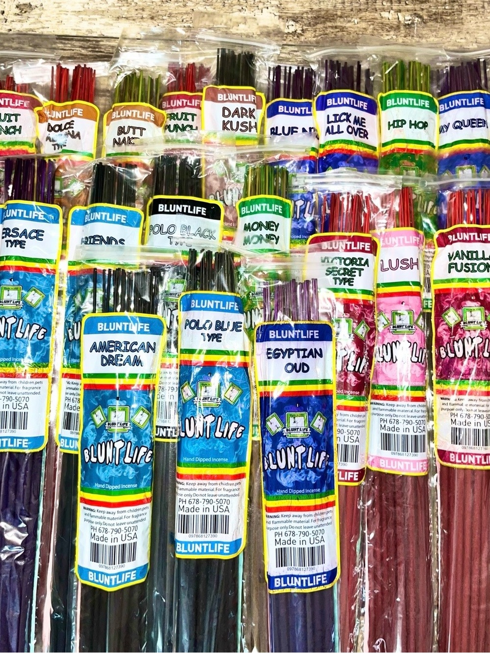 12 packs of BluntLife Assorted Incense Sticks